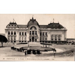 Carte postale ancienne Trouville-sur-Mer Casino entrée principale édition LL