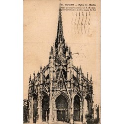 Carte postale ancienne Rouen église Saint-Maclou en Seine-Maritime