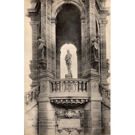 Carte postale ancienne Bonsecours Monument de Jeanne d’Arc monument central