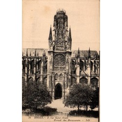 Carte postale ancienne Rouen église Saint-Ouen Portail des Marmousets édition ND