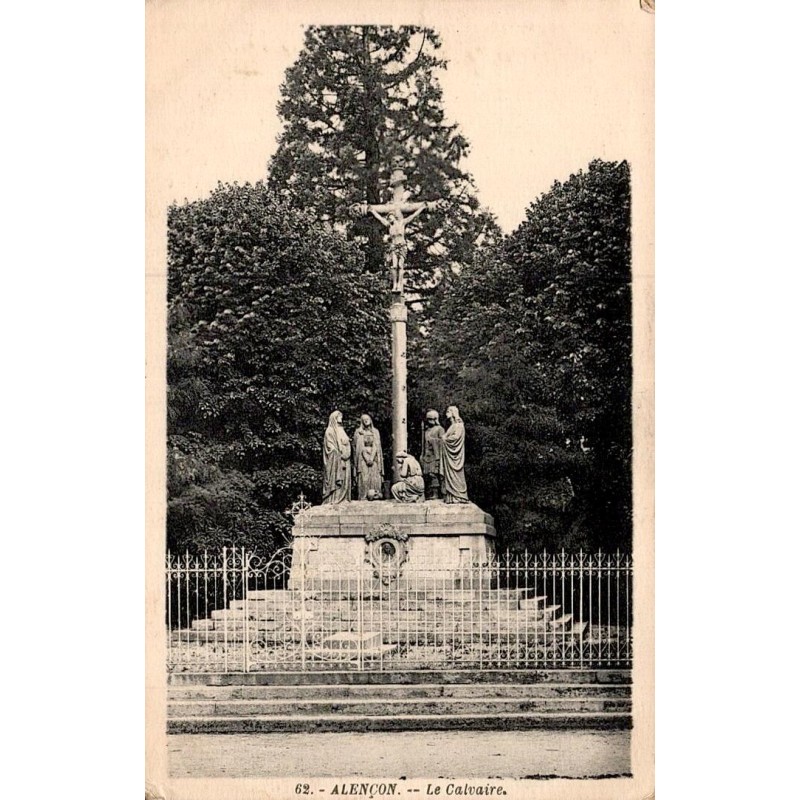 Carte postale ancienne Alençon Le Calvaire dans l’Orne