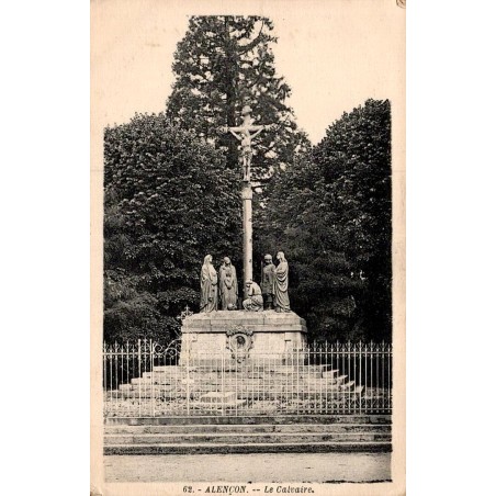 Carte postale ancienne Alençon Le Calvaire dans l’Orne