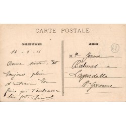 Carte postale ancienne Carency Ce qui reste de l’Église Côté Nord