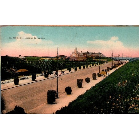 Carte postale ancienne Calais Avenue du Casino Pas-de-Calais Belle Époque