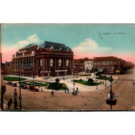 Carte postale ancienne Calais Le Théâtre Pas-de-Calais début XXe siècle
