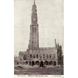 Carte postale ancienne Arras Beffroi de l’Hôtel de Ville 1914