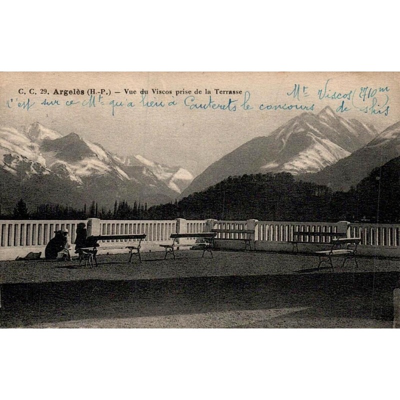 29 - ARGELES (H.P.) - Vue du Viscos prise de la Terrasse
