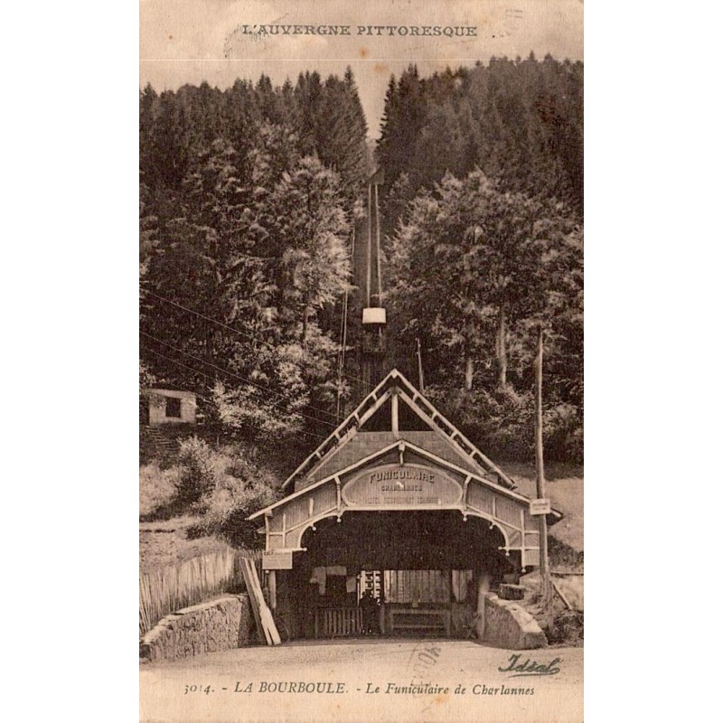 Carte postale ancienne La Bourboule Le Funiculaire de Charlannes