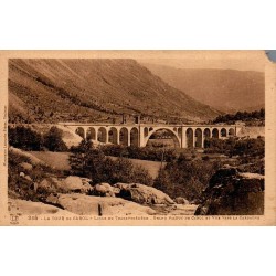 345 - LA TOUR DE CAROL - Ligne Transpyrénéen - Grand Viaduc de Carol et Vue vers la Cerdagne