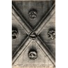 Carte postale ancienne Vézelay salle capitulaire clef pendante motifs de voûte