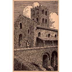 Carte postale ancienne Abbaye de Saint-Martin du Canigou près de Vernet-les-Bains