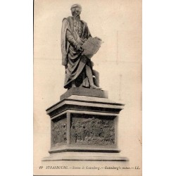 19 - STRASBOURG - Statue de Gutenberg - Gutenberg's Statue. -- LL