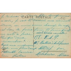 Carte postale ancienne Strasbourg 14 juillet 1919 Cathédrale illuminée