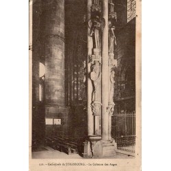 Carte postale ancienne Strasbourg Cathédrale La Colonne des Anges