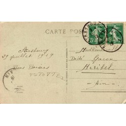 Carte postale ancienne Strasbourg Cathédrale La Colonne des Anges