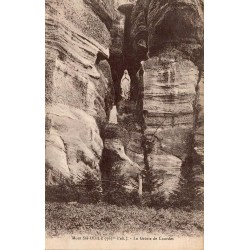 Carte postale ancienne Mont Sainte-Odile La Grotte de Lourdes Bas-Rhin