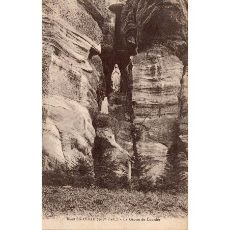 Carte postale ancienne Mont Sainte-Odile La Grotte de Lourdes Bas-Rhin