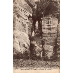 Carte postale ancienne Mont Sainte-Odile La Grotte de Lourdes Bas-Rhin