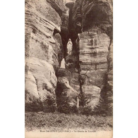 Carte postale ancienne Mont Sainte-Odile La Grotte de Lourdes Bas-Rhin