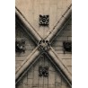 Carte postale ancienne Vézelay clef pendante motifs de voûte salle capitulaire