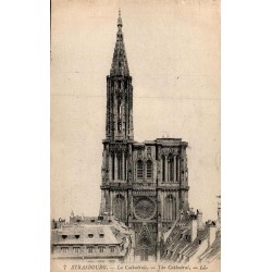 Carte postale ancienne Strasbourg La Cathédrale Notre-Dame Bas-Rhin