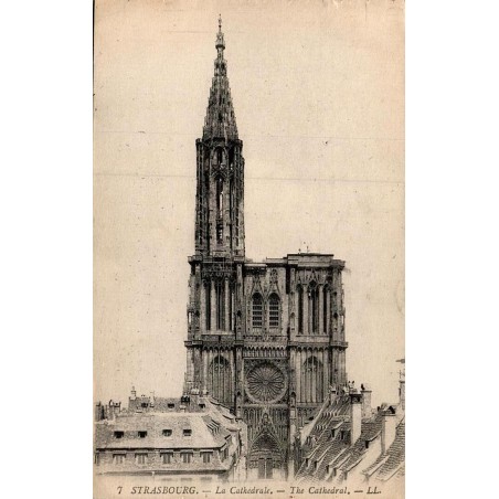 Carte postale ancienne Strasbourg La Cathédrale Notre-Dame Bas-Rhin