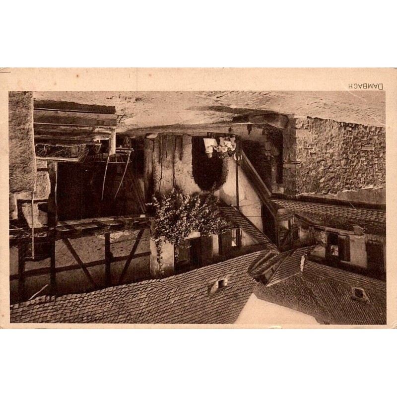 Carte postale ancienne Strasbourg Dambach vue régionale en Alsace