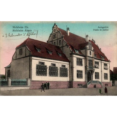 Carte postale ancienne Strasbourg La Bibliothèque The Library