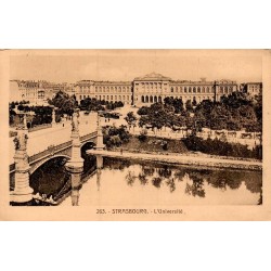 Carte postale ancienne Strasbourg L’Université monument de la Neustadt