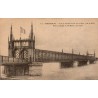 Carte postale ancienne Strasbourg Pont du Chemin de Fer sur le Rhin près de Kehl