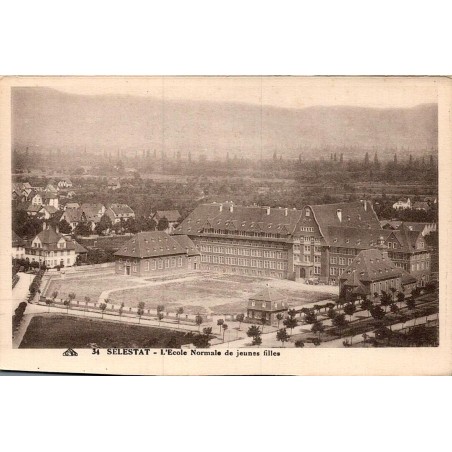 Carte postale ancienne Sélestat École Normale de Jeunes Filles