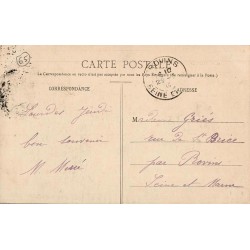 Carte postale ancienne Lourdes – Le Château Fort et les Pyrénées