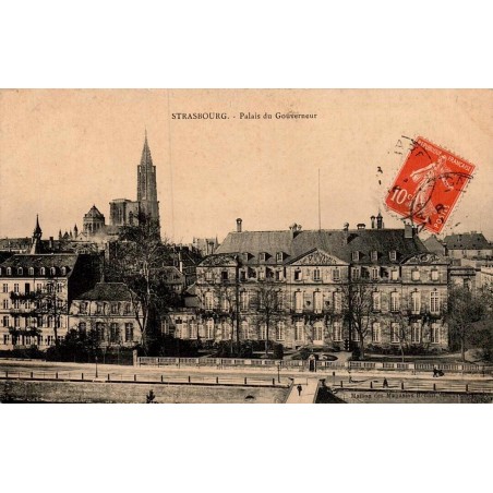 Carte postale ancienne Strasbourg Palais du Gouverneur place Broglie