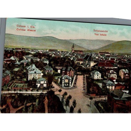 Carte postale ancienne Colmar Alsace Vue totale panorama de la ville