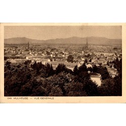 Carte postale ancienne Mulhouse Vue Générale panorama de la ville