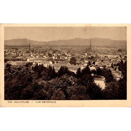 Carte postale ancienne Mulhouse Vue Générale panorama de la ville