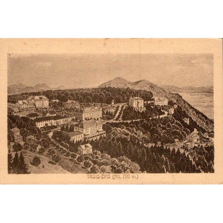 Carte postale ancienne Trois-Épis Alt 700 m sanctuaire en Alsace