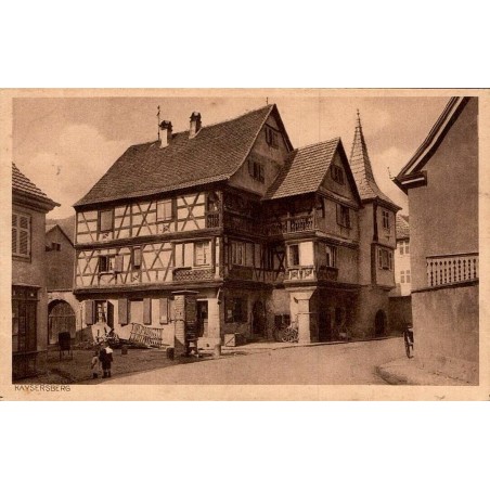 Carte postale ancienne Kaysersberg village médiéval du Haut-Rhin