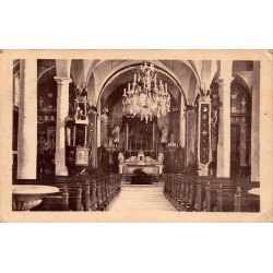 Carte postale ancienne Dampierre-sur-Salon Intérieur de l’Église