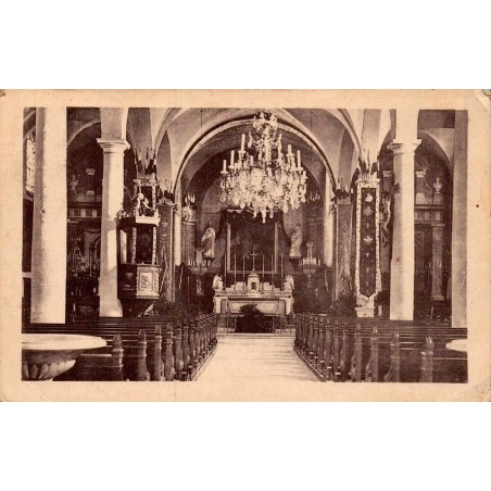 Carte postale ancienne Dampierre-sur-Salon Intérieur de l’Église