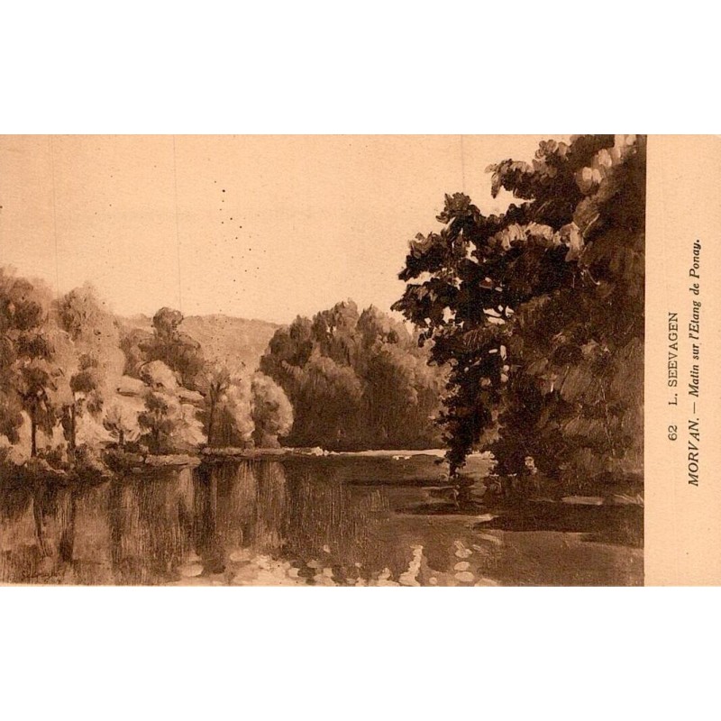 Carte postale ancienne Paysage à Saint-Léger-sous-Beuvray dans le Morvan