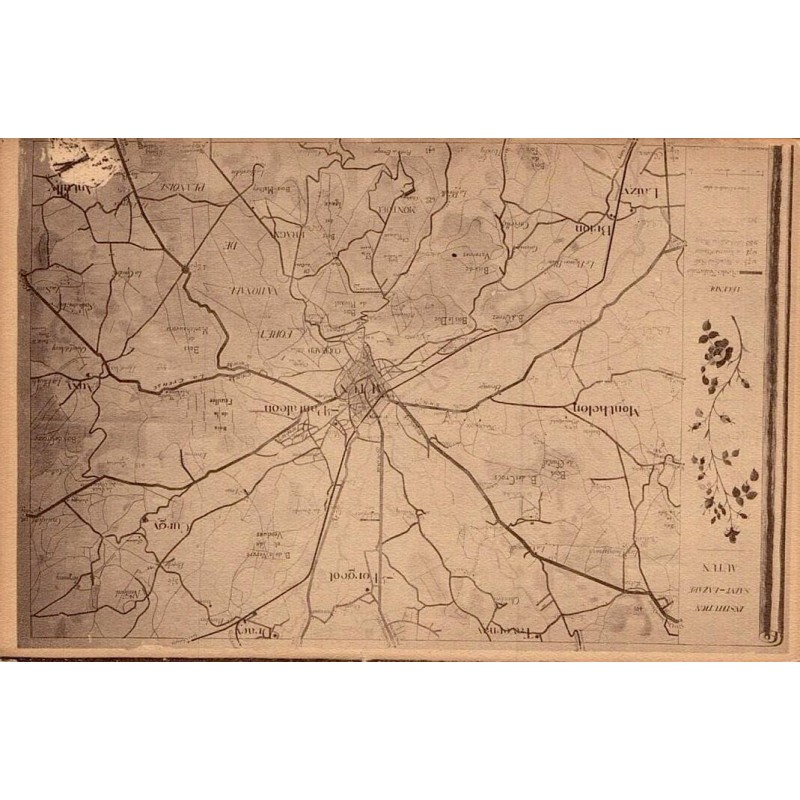 Carte postale ancienne Petit Séminaire d’Autun Montagnes et Plaines Ruisseaux et Cascades