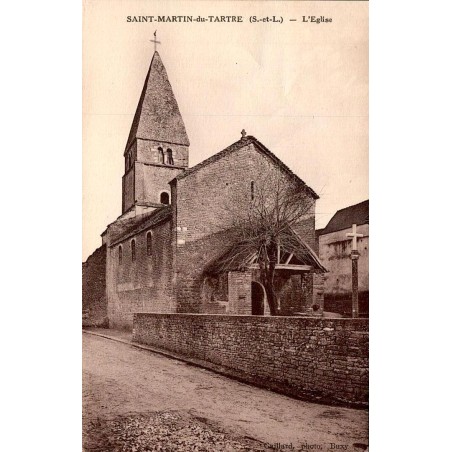Carte postale ancienne Saint-Martin-du-Tartre L’Église romane