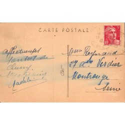 Carte postale ancienne Cluny Le Clocher et l’Eau Bénite