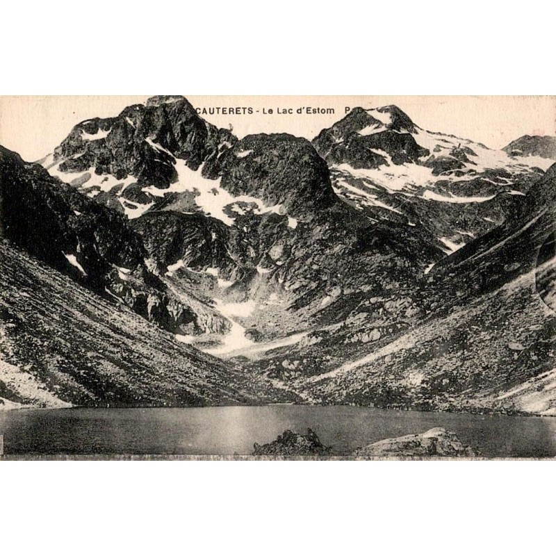 Carte postale ancienne Cauterets lac d’Estom