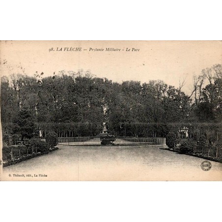 Carte postale ancienne La Flèche Prytanée Militaire Le Parc