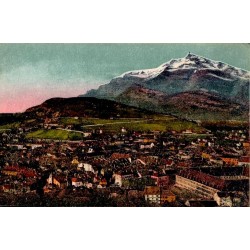 Carte postale ancienne Chambéry vue générale et le Nivolet