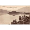 Carte postale ancienne Aix-les-Bains lac du Bourget château de Châtillon