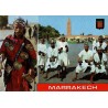 CPM Marrakech porteur d’eau, musiciens traditionnels et Koutoubia au Maroc