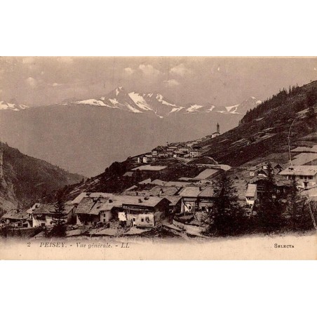 Carte postale ancienne Peisey vue générale Savoie